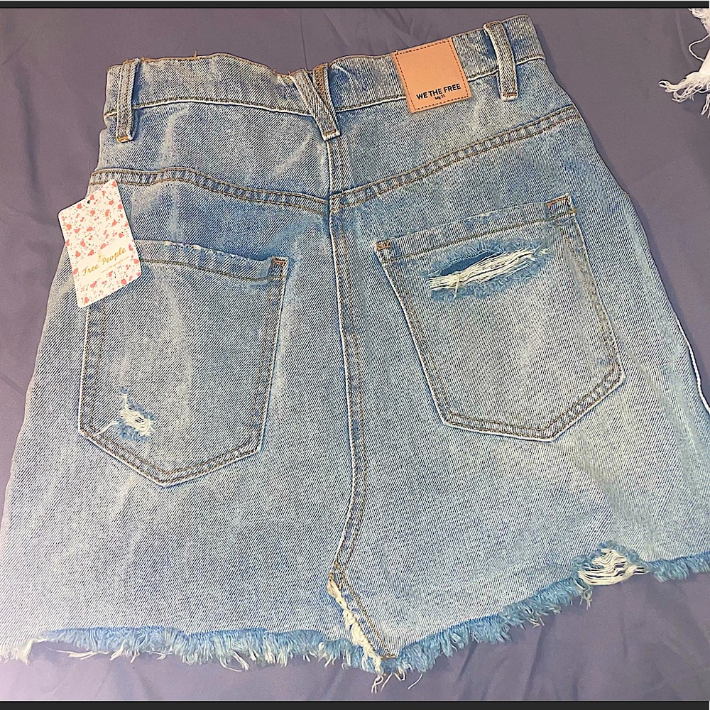 Free People Denim Skirt 🌈